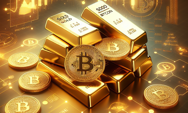 قیمت بیت کوین در سال ۲۰۲۵ با رسیدن طلا به ۵,۰۰۰ دلار چه خواهد شد؟