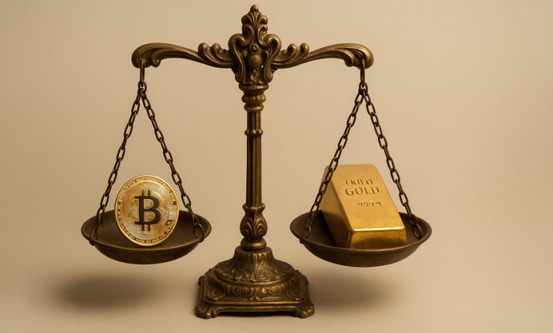 حالا هر بیت کوین بیش از ۱ کیلو طلا میارزد!